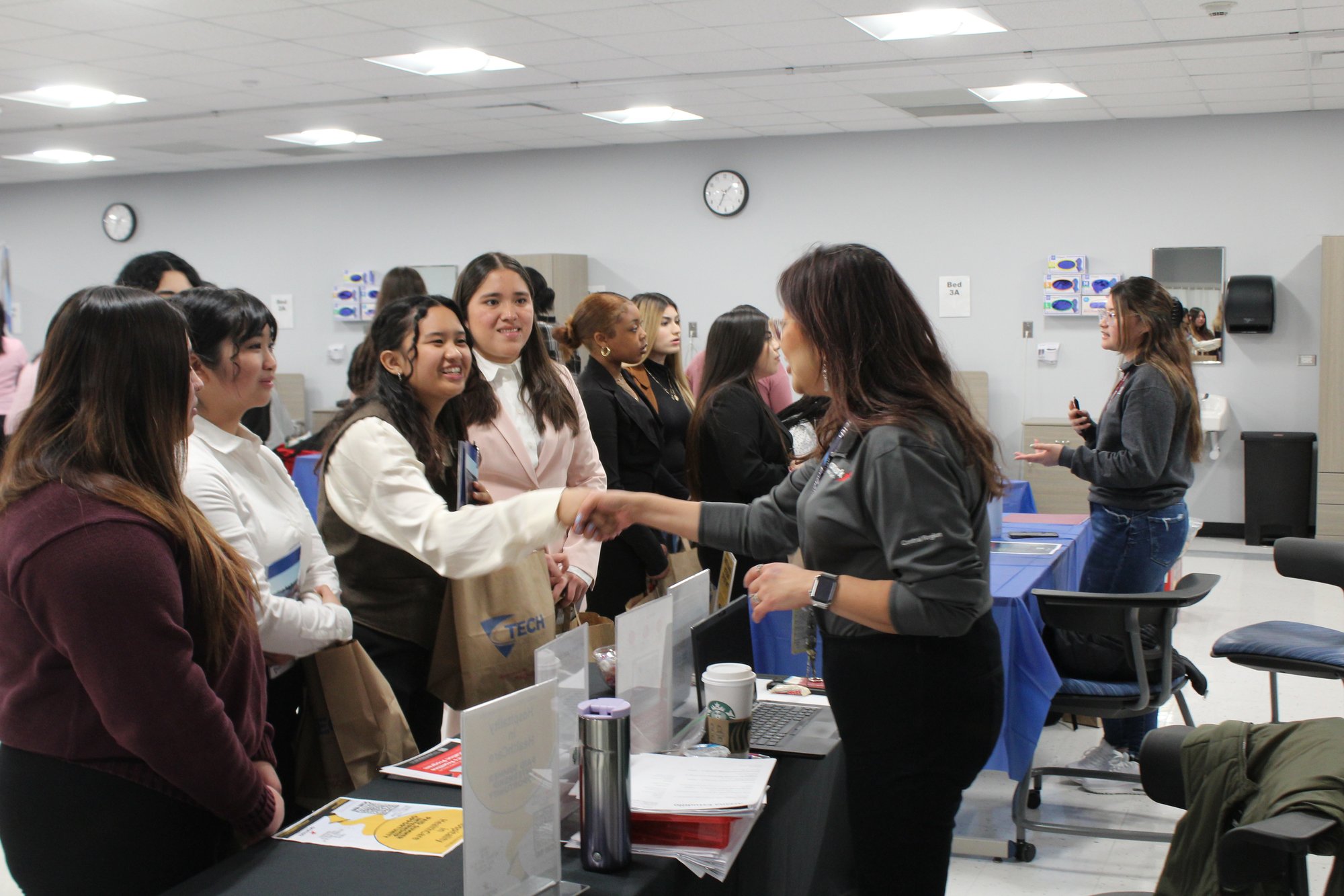 Students Engaging Career Expo